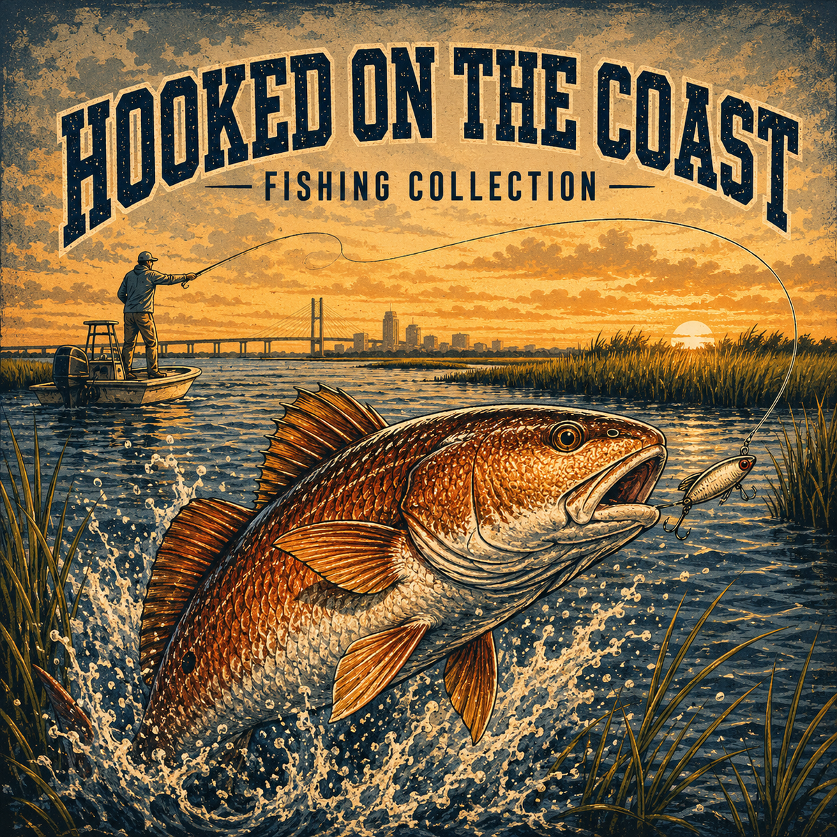 Hooked on the Coast Fishing Collection