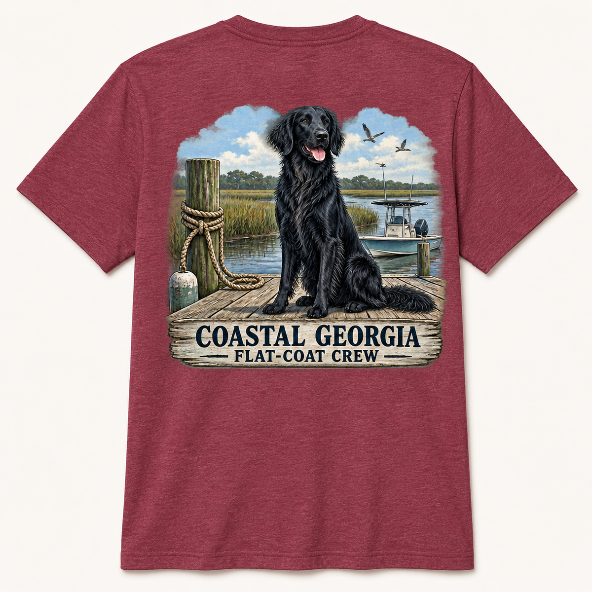 Flat Black Coat Crew Short Sleeve