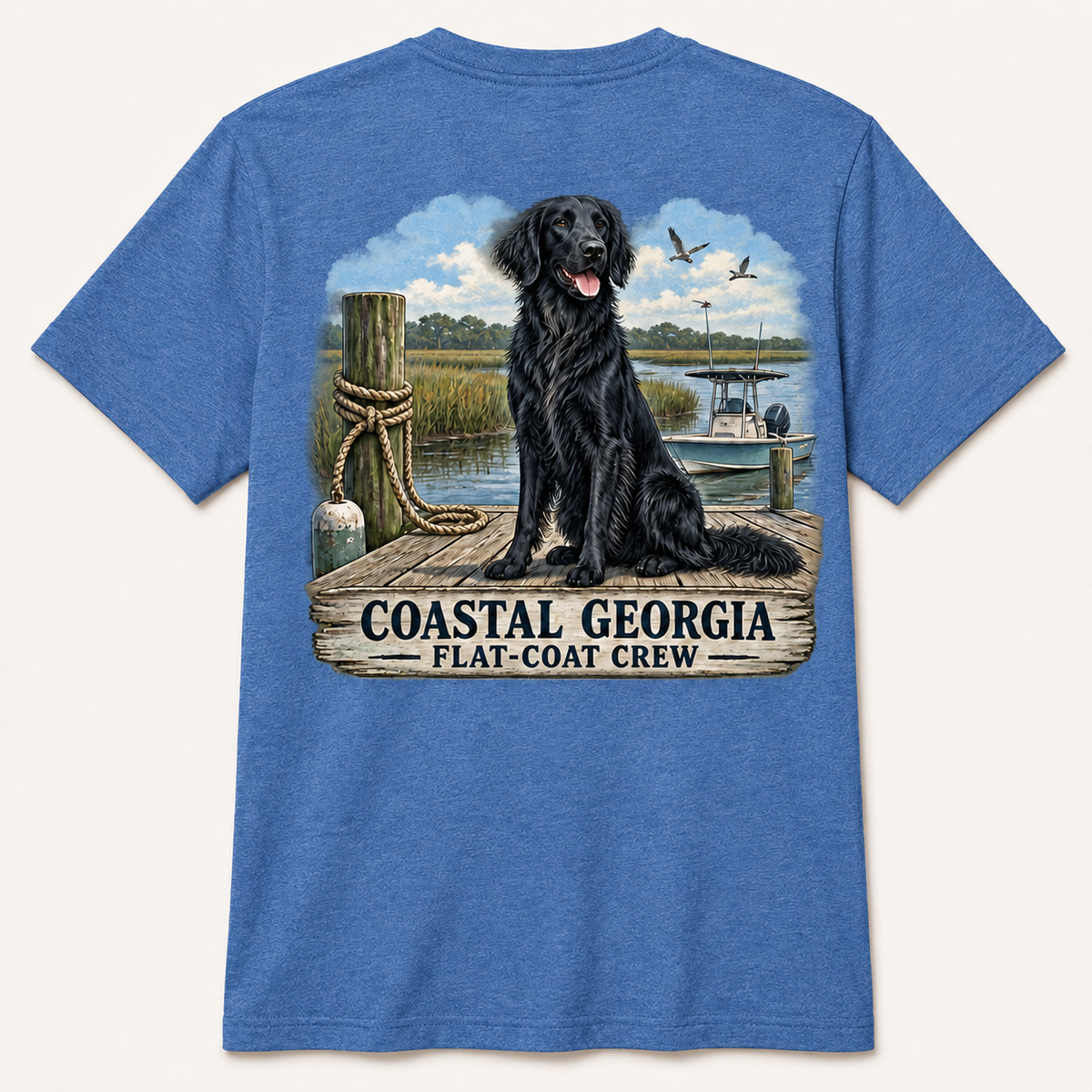Flat Black Coat Crew Short Sleeve