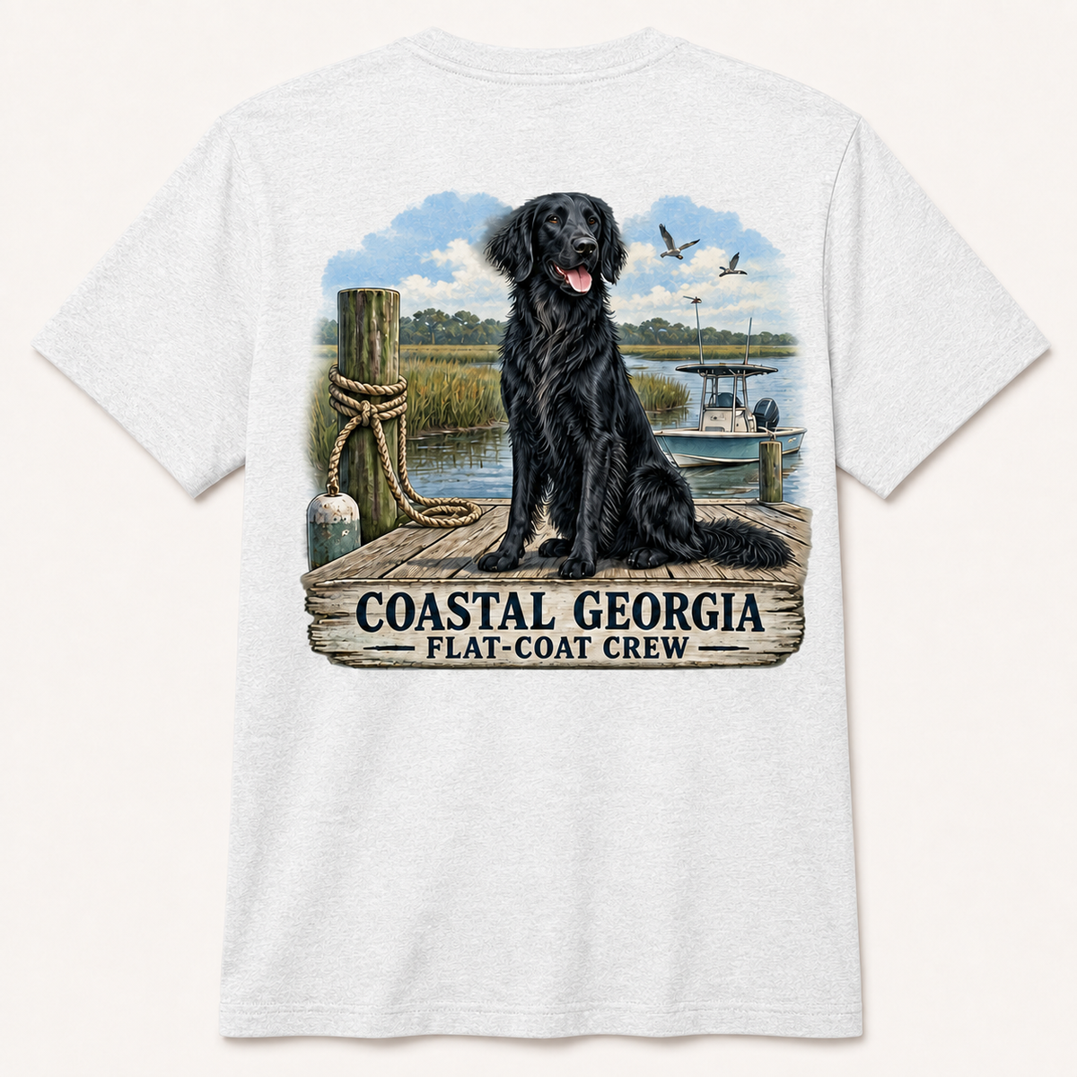 Flat Black Coat Crew Short Sleeve