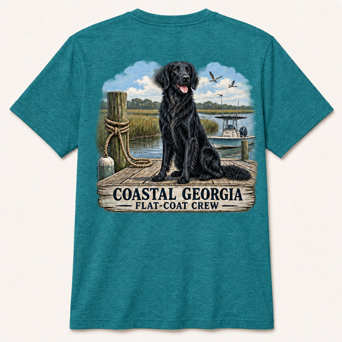 Flat Black Coat Crew Short Sleeve