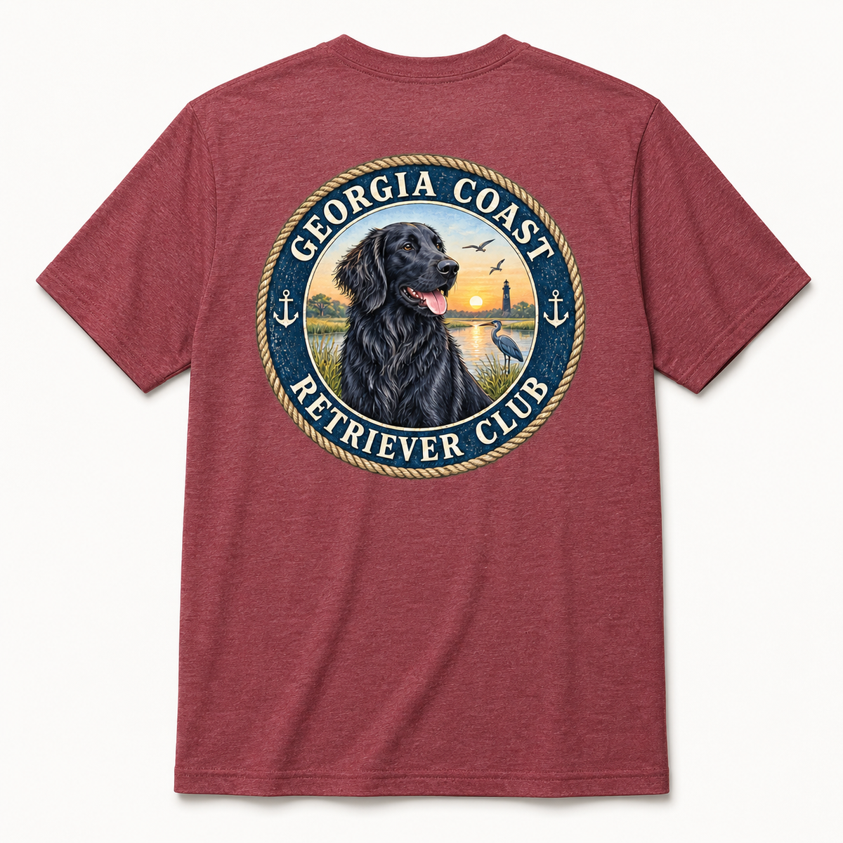 Flat Black Georgia Coast Retriever Club Short Sleeve