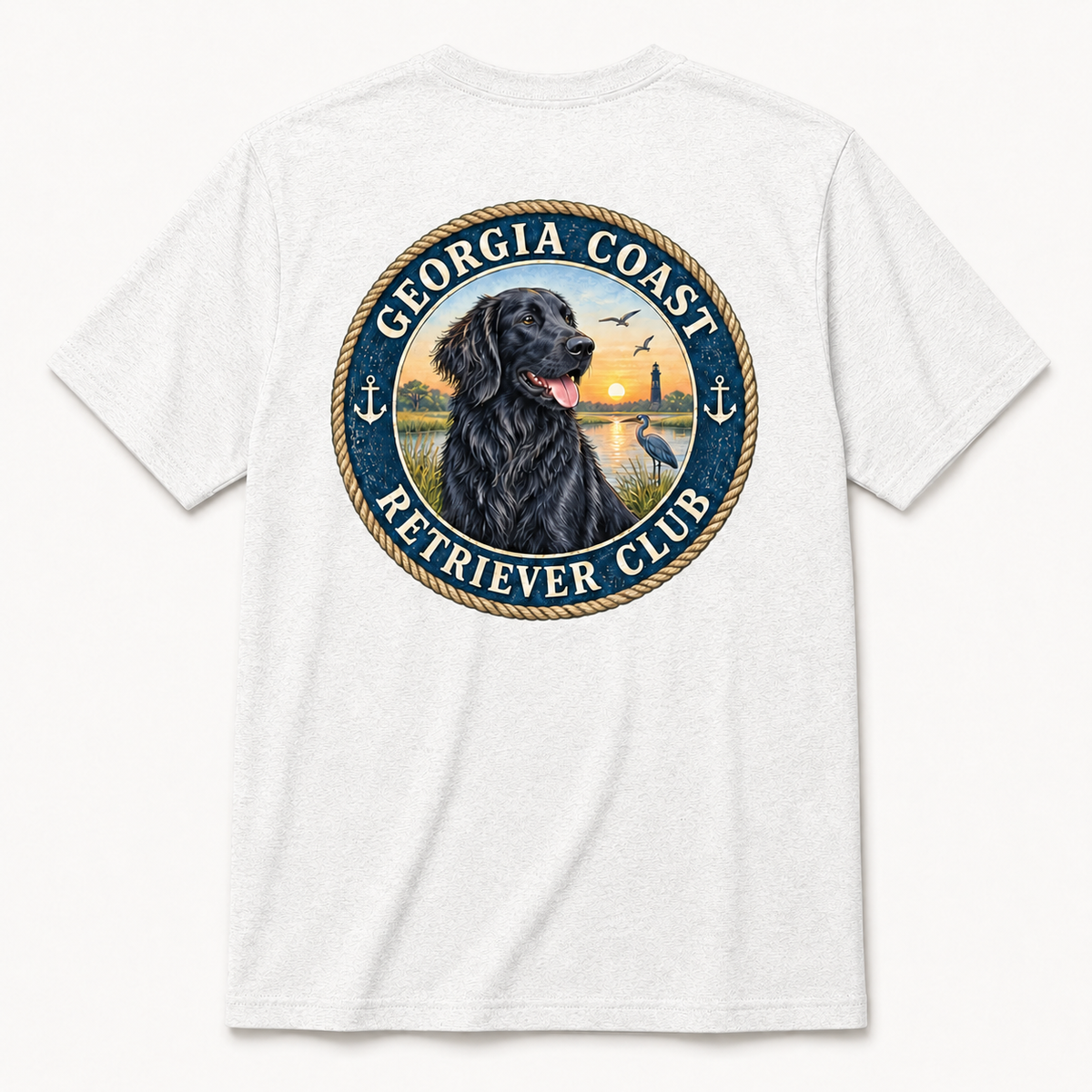 Flat Black Georgia Coast Retriever Club Short Sleeve