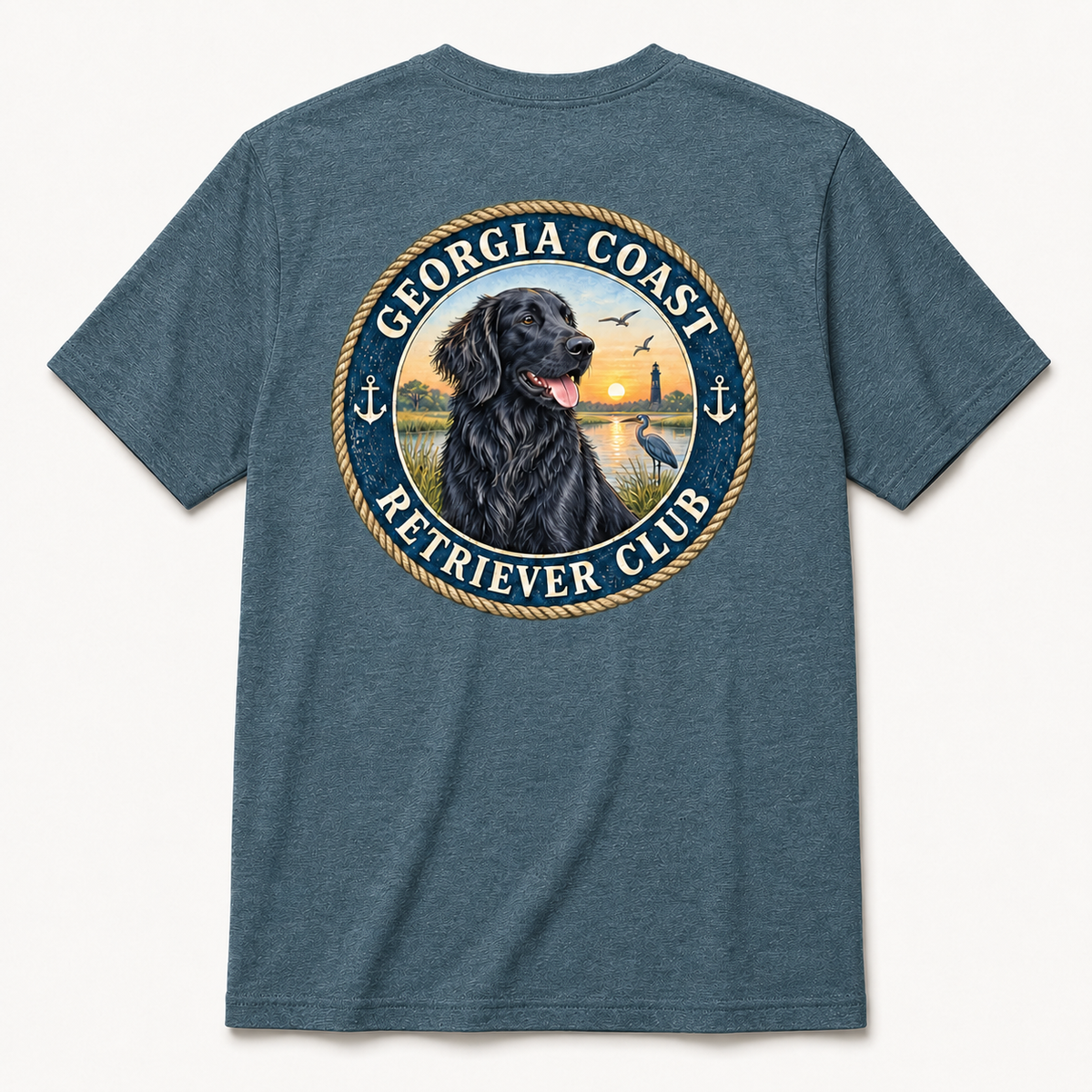 Flat Black Georgia Coast Retriever Club Short Sleeve
