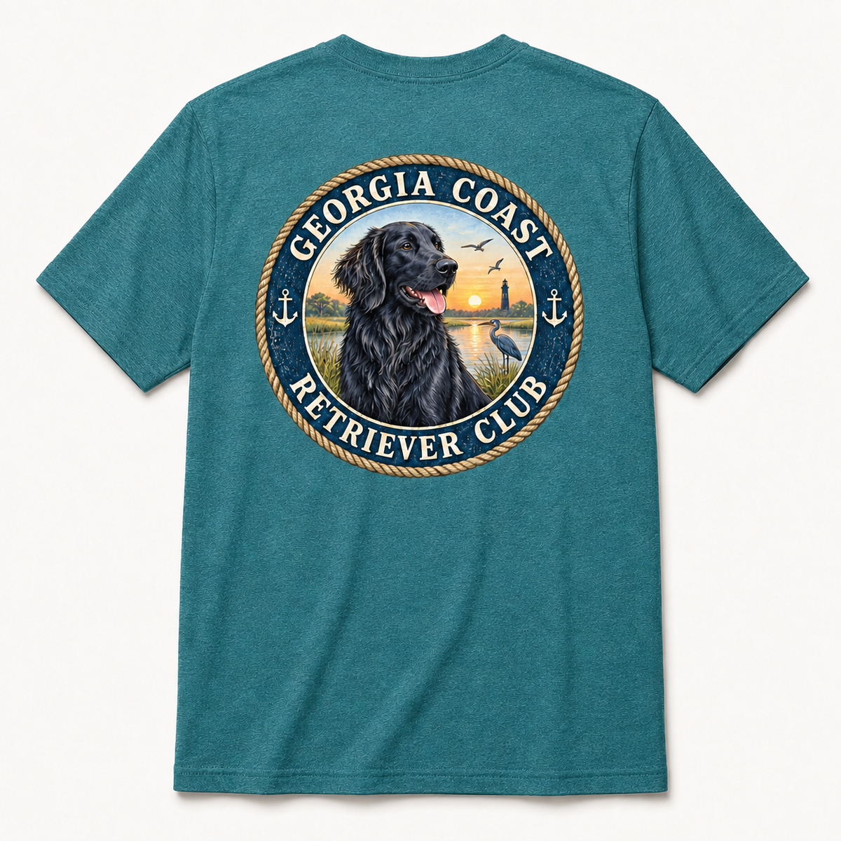 Flat Black Georgia Coast Retriever Club Short Sleeve