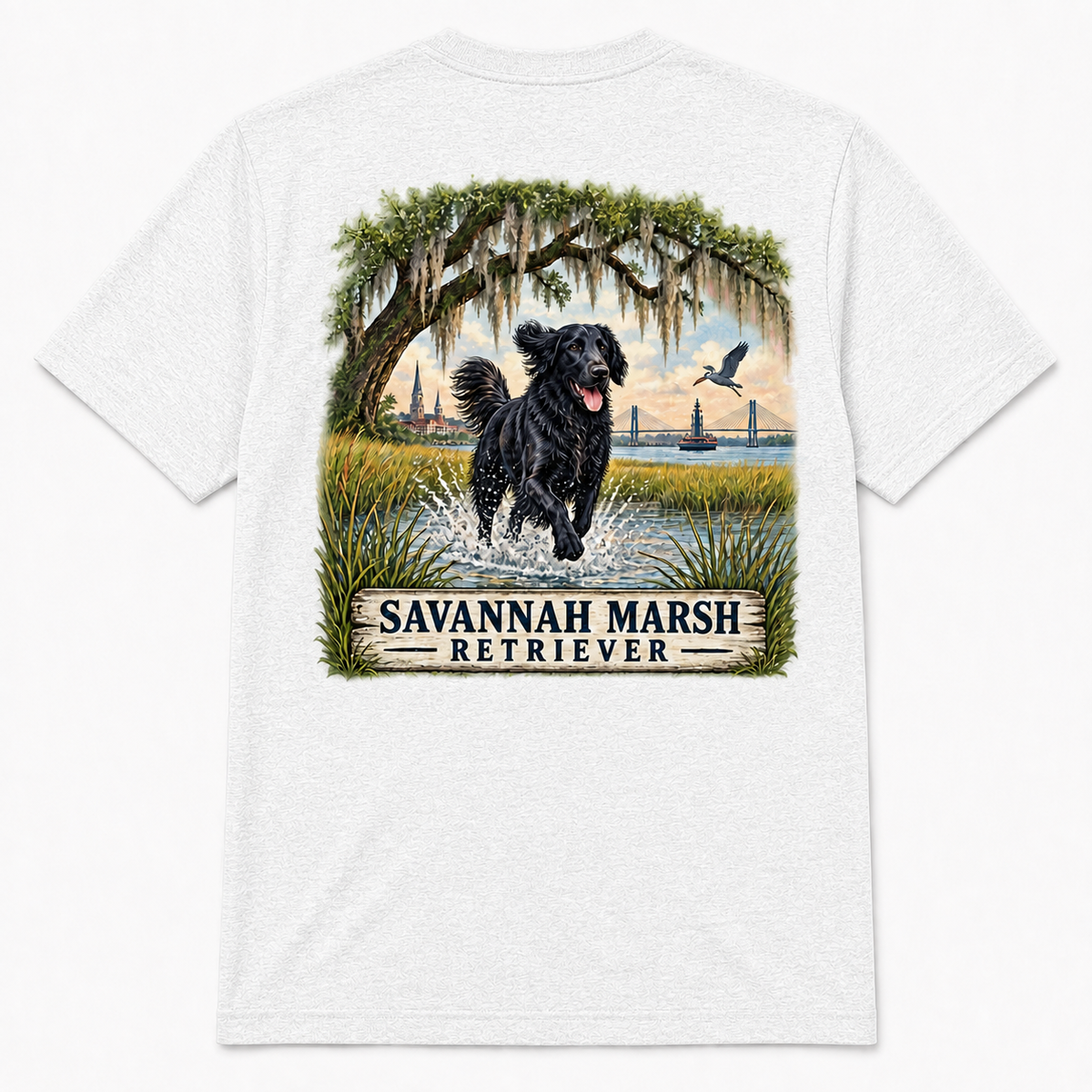 Flat Black Savannah Marsh Short Sleeve