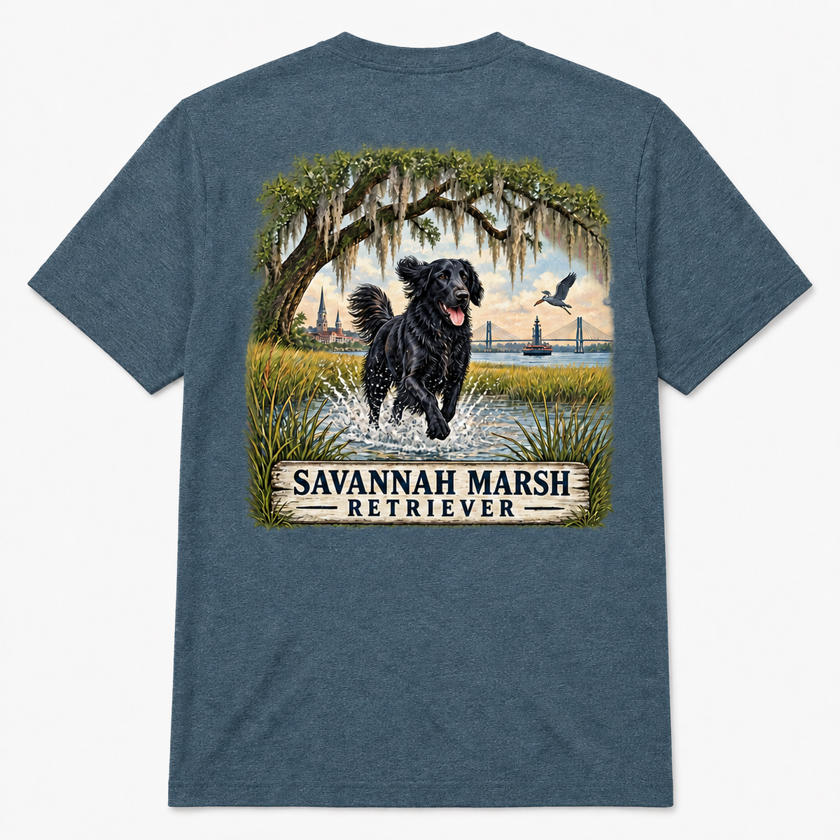 Flat Black Savannah Marsh Short Sleeve