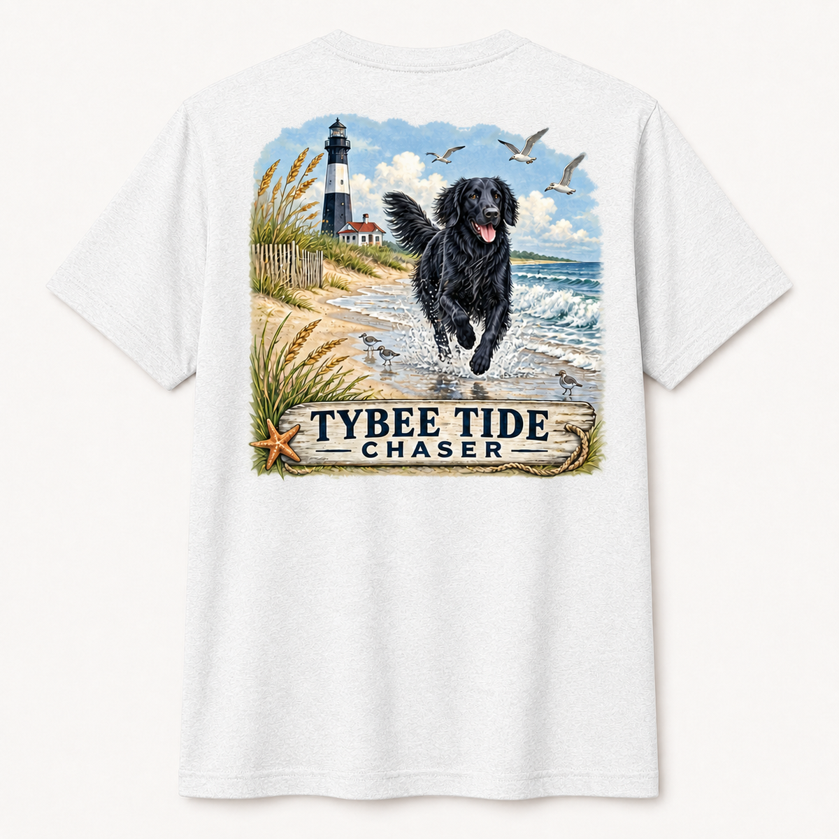 Flat Black Tybee Tide Chaser Short Sleeve