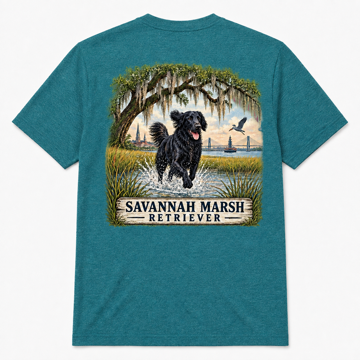 Flat Black Savannah Marsh Short Sleeve