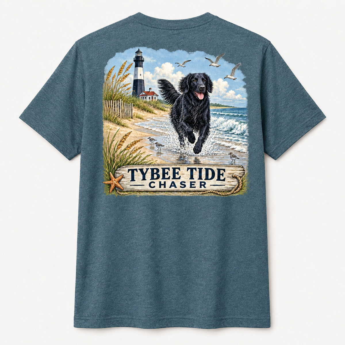 Flat Black Tybee Tide Chaser Short Sleeve
