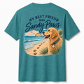 Coastal Dog My BF has Sandy Paws Short Sleeve