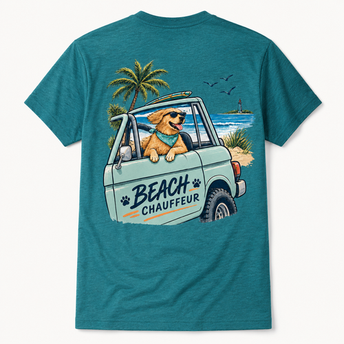 Coastal Dog Beach Chauffeur Short Sleeve