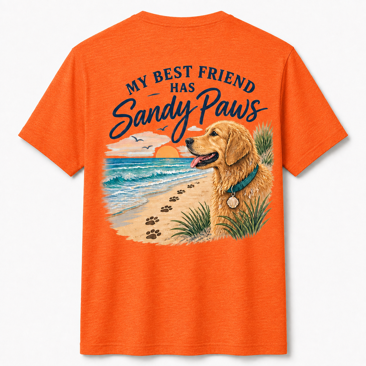 Coastal Dog My BF has Sandy Paws Short Sleeve