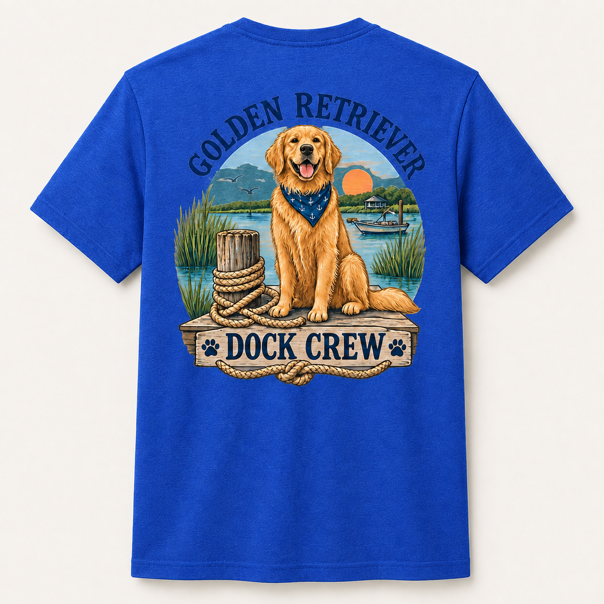 Coastal Dog Golden Retriever Dock Crew Short Sleeve