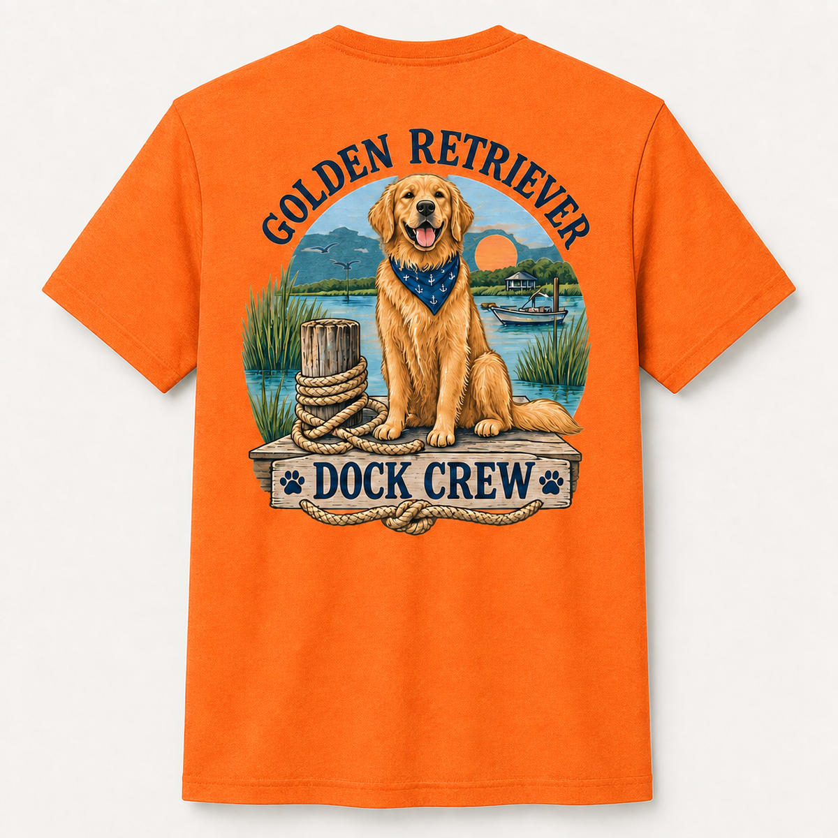 Coastal Dog Golden Retriever Dock Crew Short Sleeve