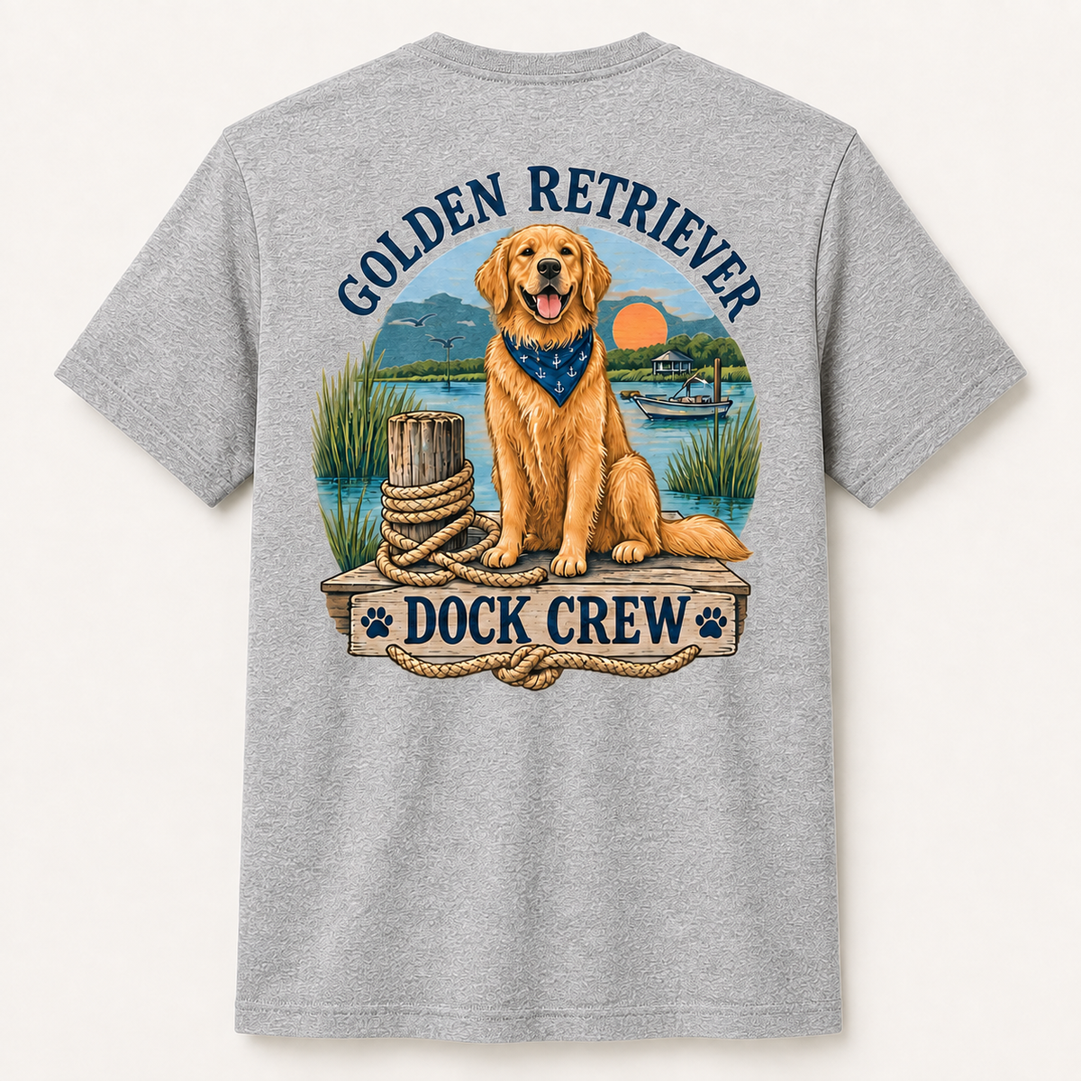 Coastal Dog Golden Retriever Dock Crew Short Sleeve