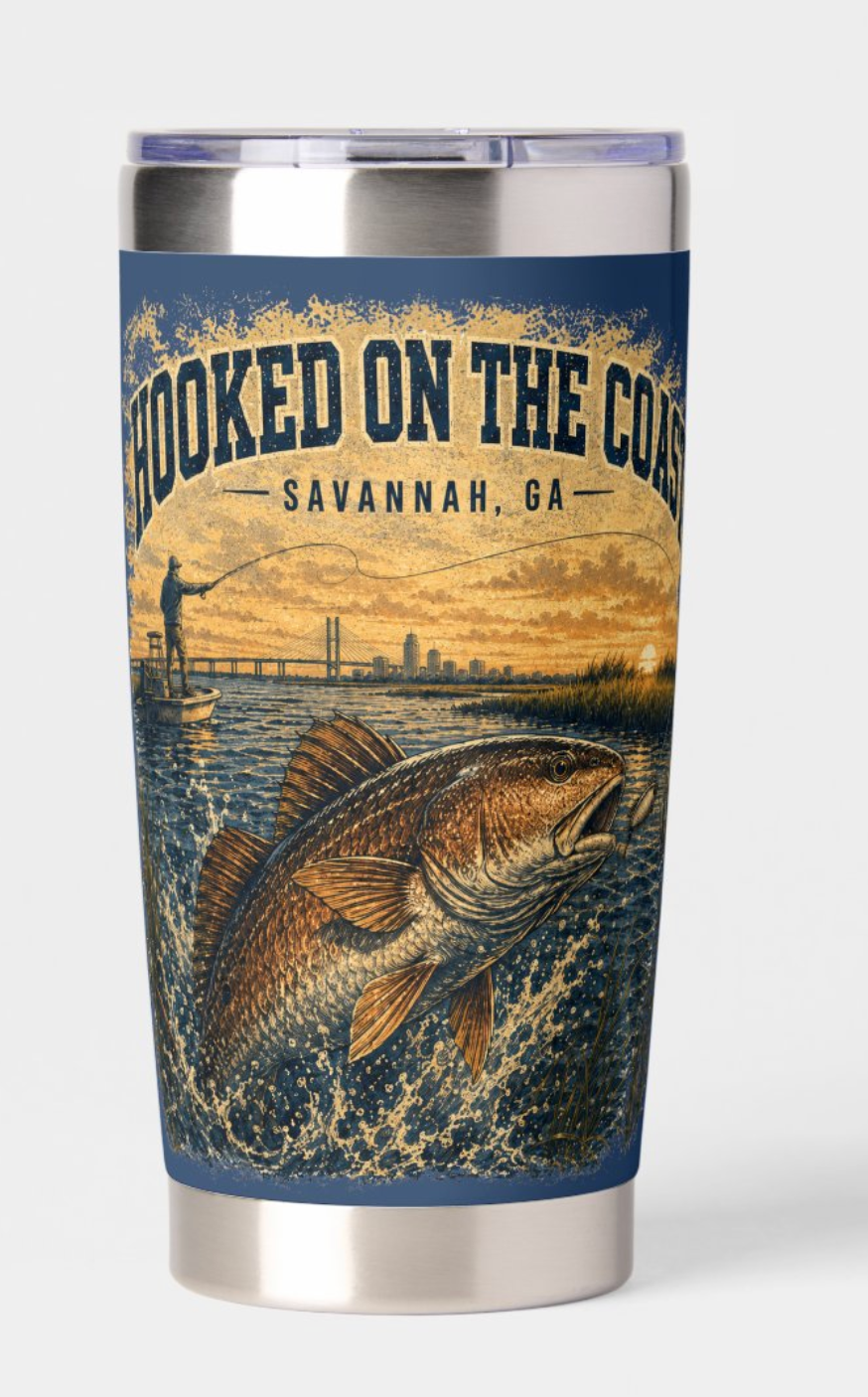 Hooked on the Coast 20 oz Tumbler