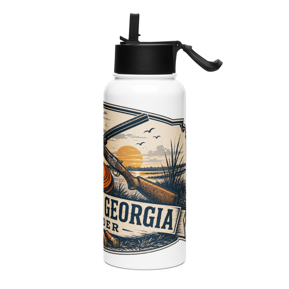 Coastal Powder 32 oz Insulated Stainless Steel Water Bottle with Straw Lid