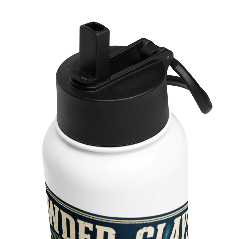 Salt • Powder • Clays 32 oz Insulated Stainless Steel Water Bottle with Straw Lid