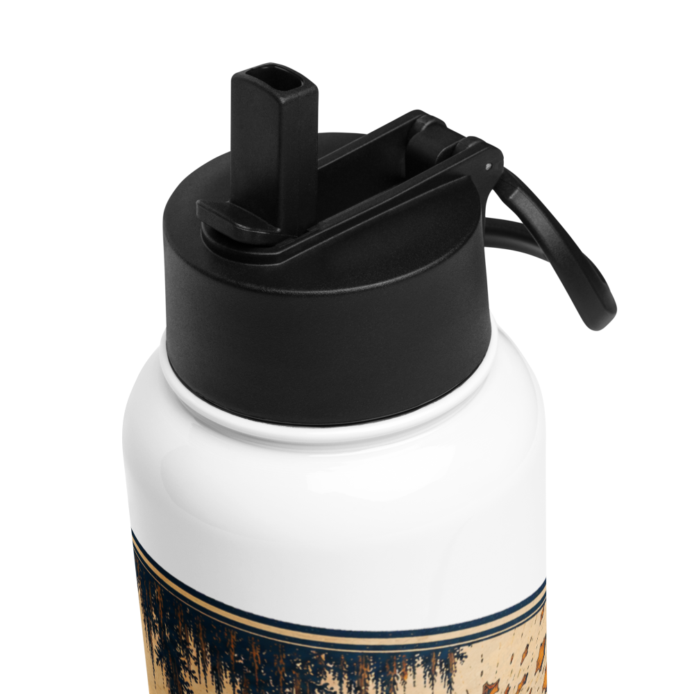 Savannah Clays 32 oz Insulated Stainless Steel Water Bottle with Straw Lid