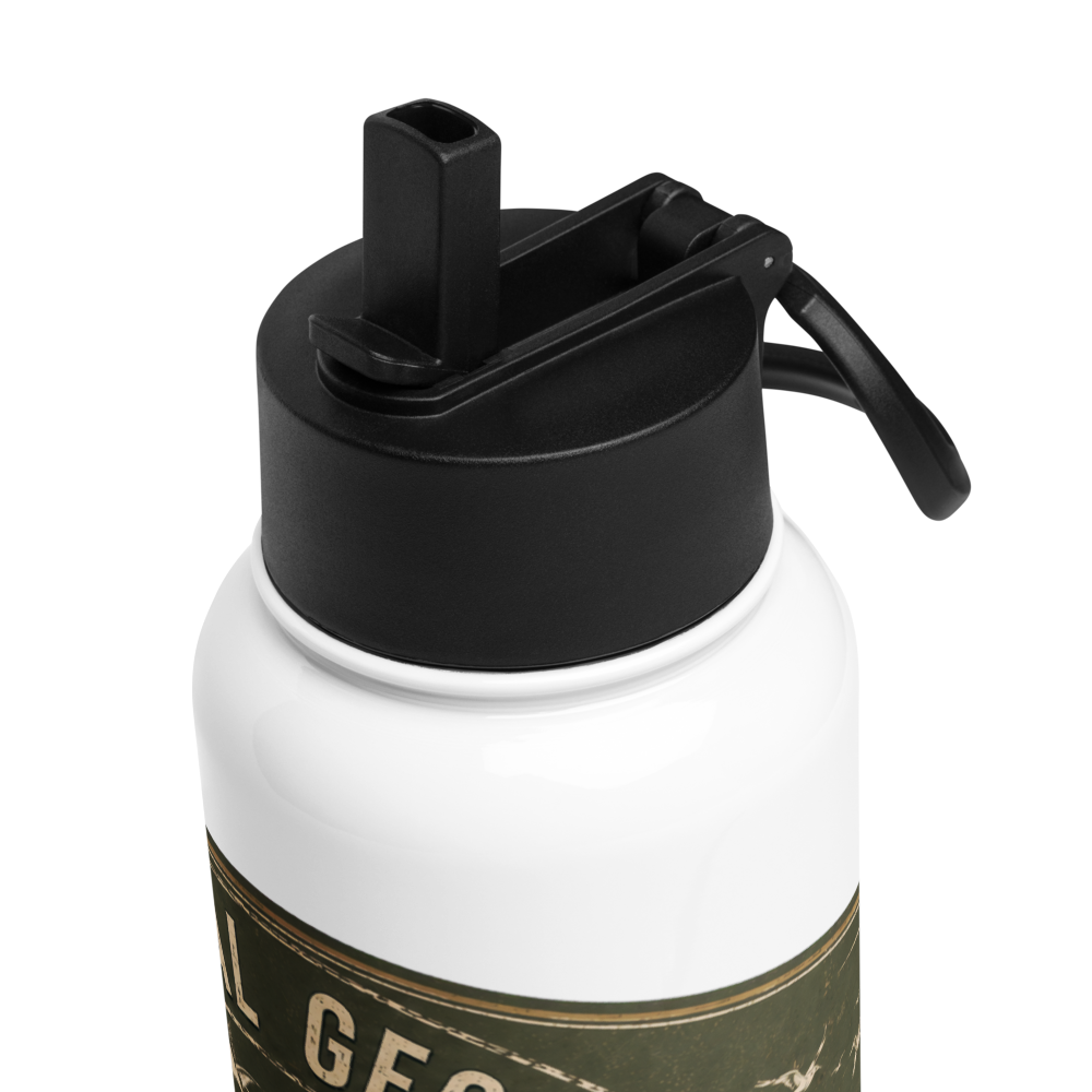 Coastal Georgia Powder – Olive 32 oz Insulated Stainless Steel Water Bottle with Straw Lid