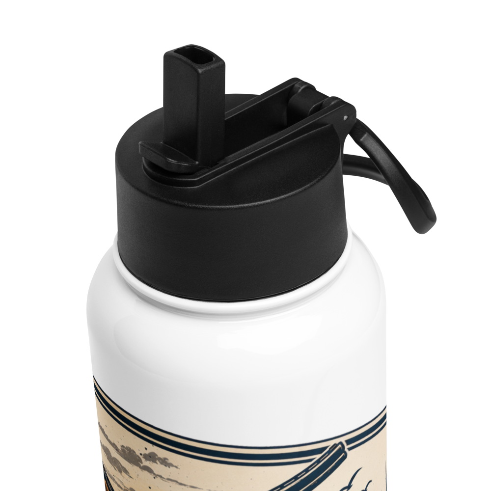 Coastal Powder 32 oz Insulated Stainless Steel Water Bottle with Straw Lid