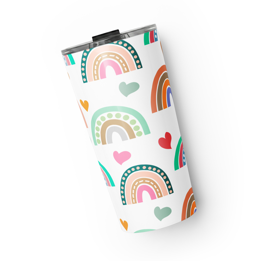 Pastel Rainbow 20 oz Insulated Stainless Steel Tumbler