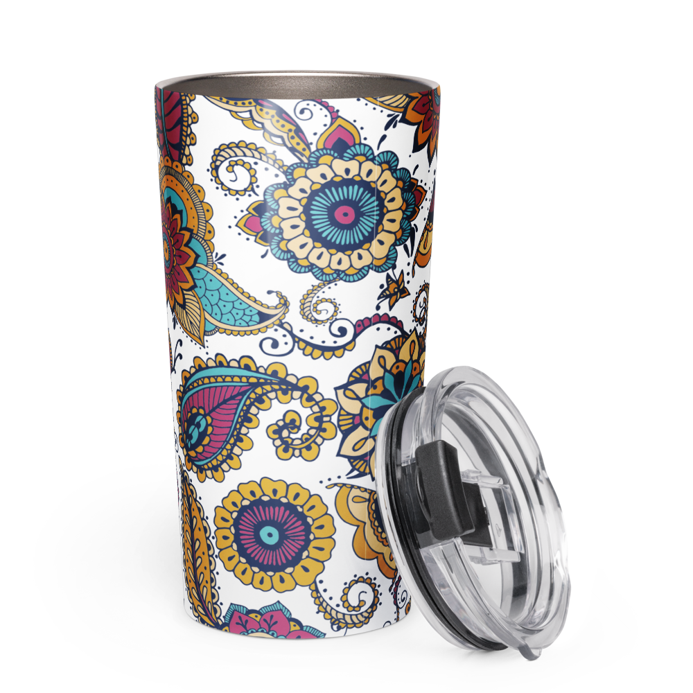 Colorful Coastal Mosaic 20 oz Insulated Stainless Steel Tumbler