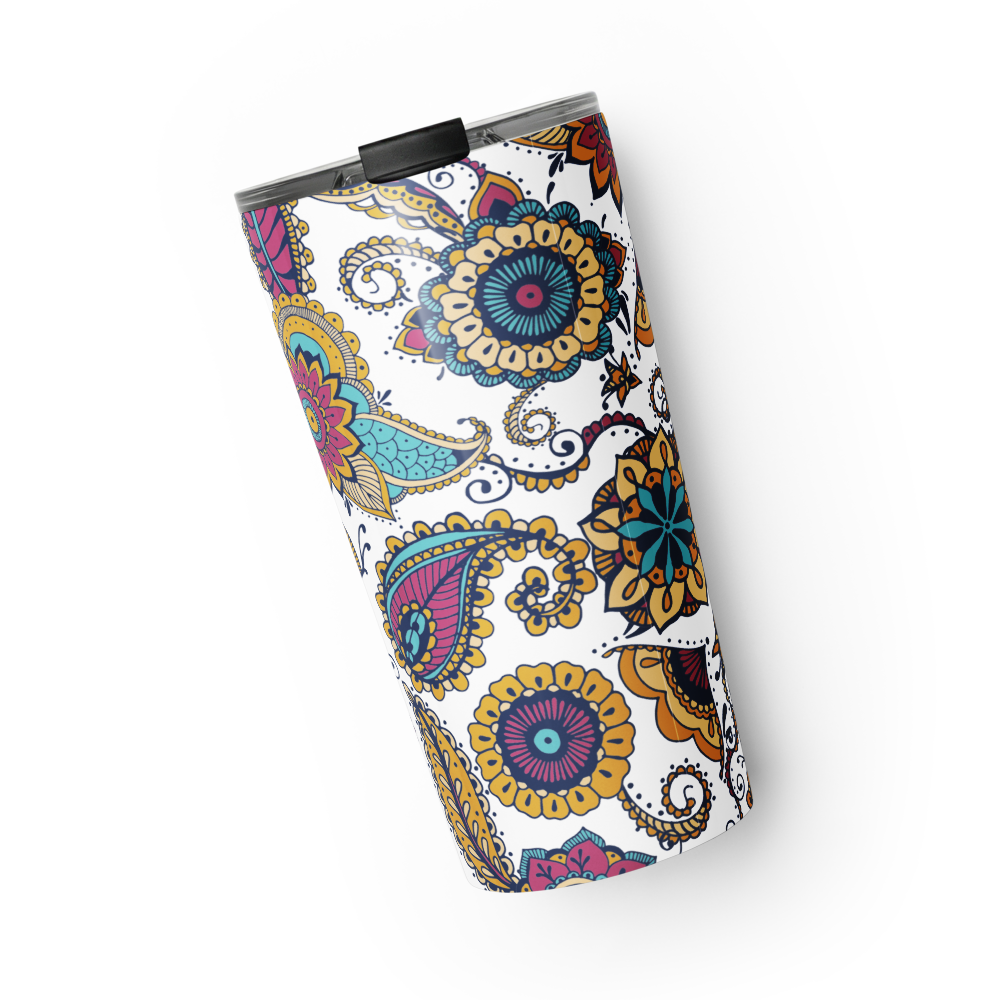 Colorful Coastal Mosaic 20 oz Insulated Stainless Steel Tumbler