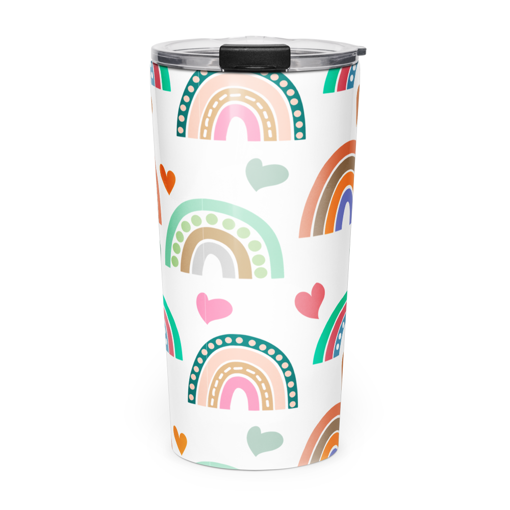Pastel Rainbow 20 oz Insulated Stainless Steel Tumbler