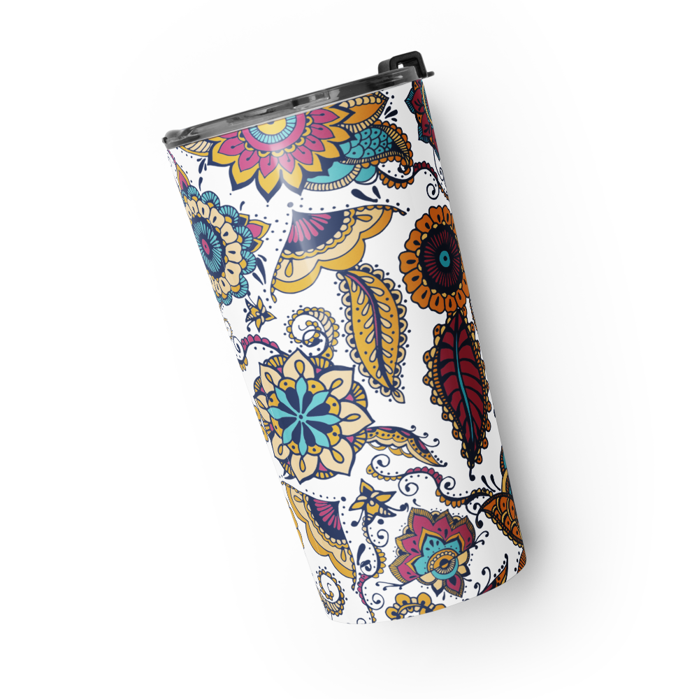 Colorful Coastal Mosaic 20 oz Insulated Stainless Steel Tumbler