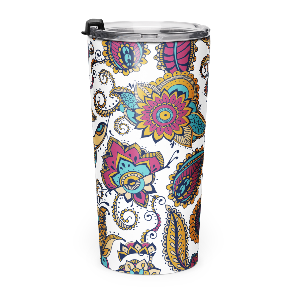 Colorful Coastal Mosaic 20 oz Insulated Stainless Steel Tumbler