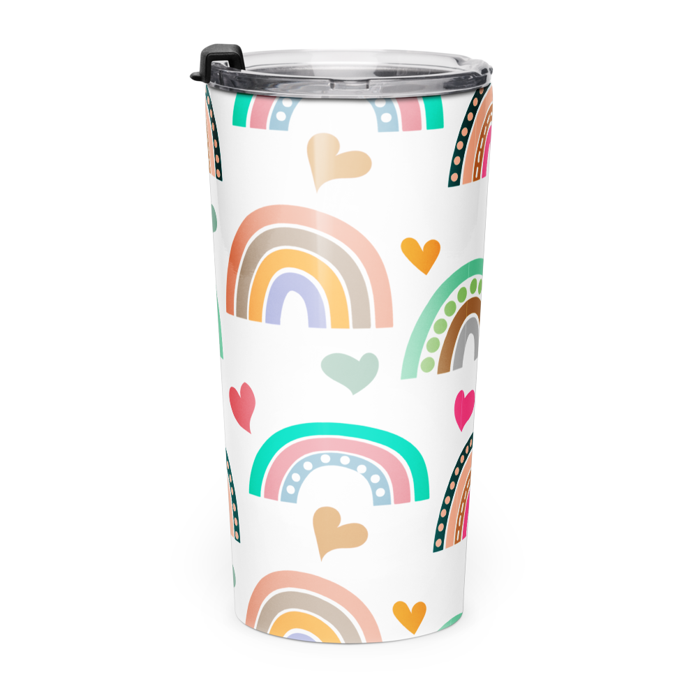 Pastel Rainbow 20 oz Insulated Stainless Steel Tumbler
